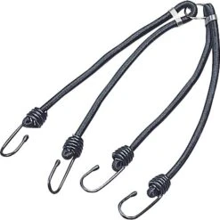 Bikemaster Multi-Colored 4 Hook 4 Way Bungee Cord