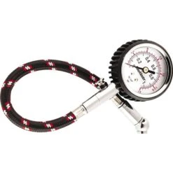 Bikemaster 0-15 PSI Tire Pressure Gauge With Hose