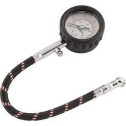 Bikemaster 0-60 PSI Tire Pressure Gauge With Hose