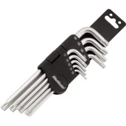 Bikemaster 9 Piece Security Torx Wrench Set And Holder