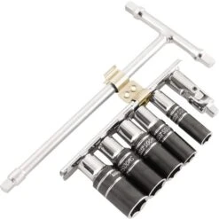 Bikemaster Metric Socket And Swivel 1 / 4" T-Handle Wrench