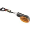 Bikemaster Universal Mini-Stalk Oval Turn Signals 2 Bikemaster Universal Mini-Stalk Oval Turn Signals -Bikemaster 326 6018