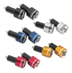 BikeMaster Anodized Aluminum Billet Bar Ends -Bikemaster bike master anodized aluminum billet bar ends