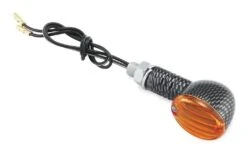 BikeMaster Mini-Stalk Turn Signals -Bikemaster bike master mini stalk turn signals carbon amber 1