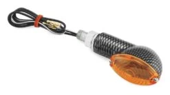 BikeMaster Mini-Stalk Turn Signals -Bikemaster bike master mini stalk turn signals carbon amber