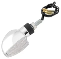 BikeMaster Spade LED Turn Signals -Bikemaster bike master spade led turn signals chrome 1