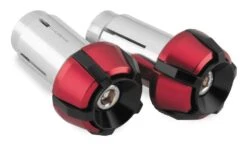 BikeMaster Two-Piece Anti-Vibration Bar Ends -Bikemaster bike master two piece anti vibration bar ends red black